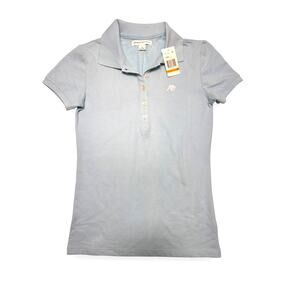 NWT Aéropostale A87 Pastel Blue Polo Shirt Women's Size Small